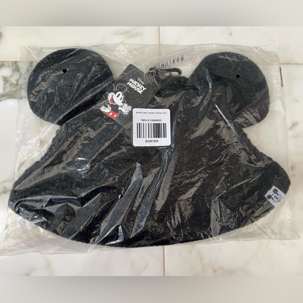 Disney BoxLunch Mickey Mouse Crochet Bucket Hat with Ears